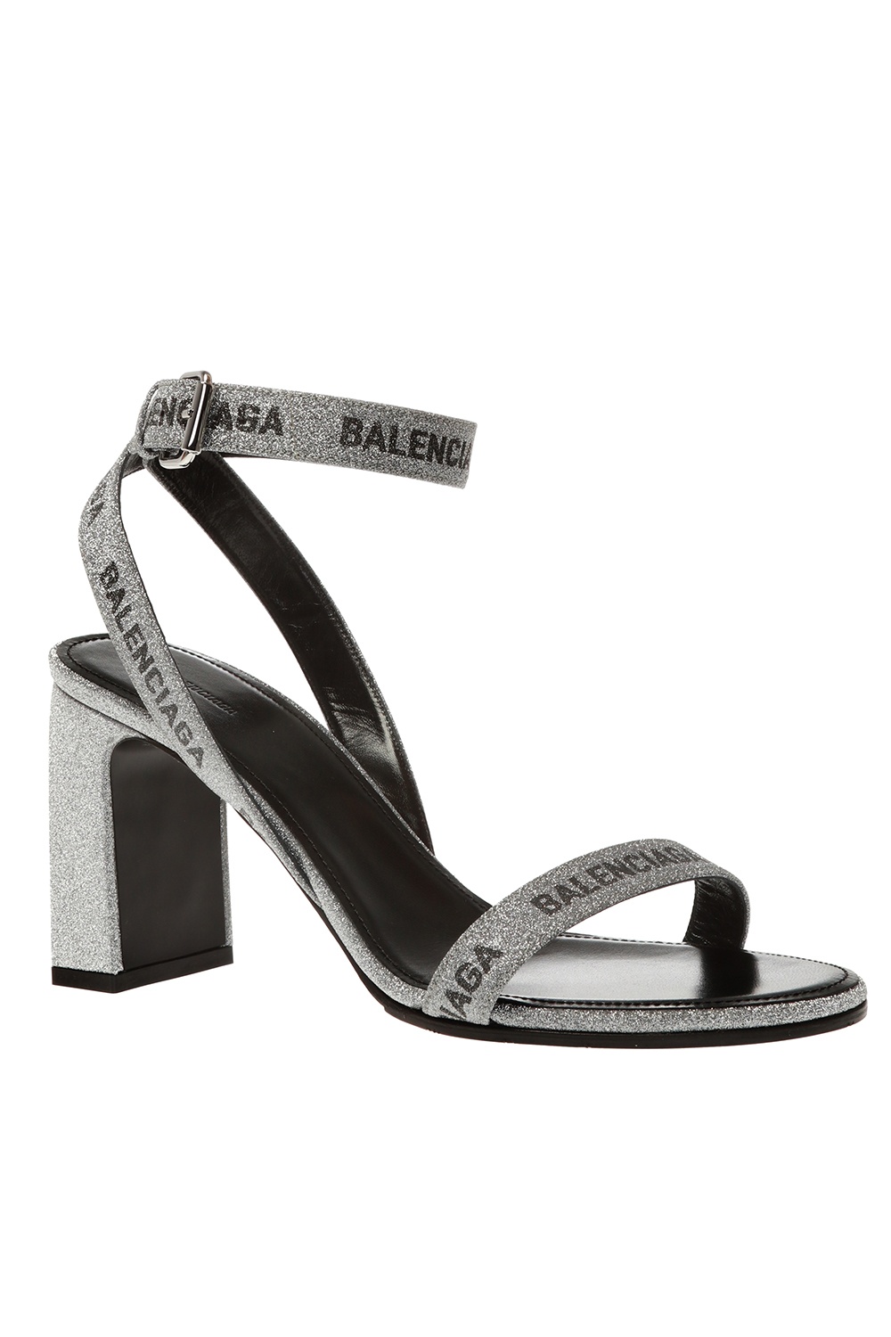 balenciaga sandals womens silver